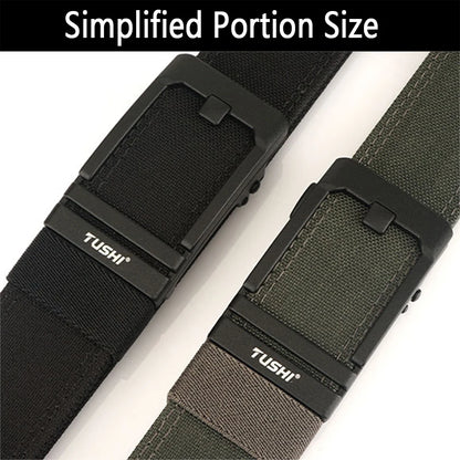 Mens Belt | Tactical Belt | TUSHI Military Belt for Men Sturdy Nylon Metal Automatic Buckle Police Duty Belt Tactical Outdoor Girdle IPSC Accessories