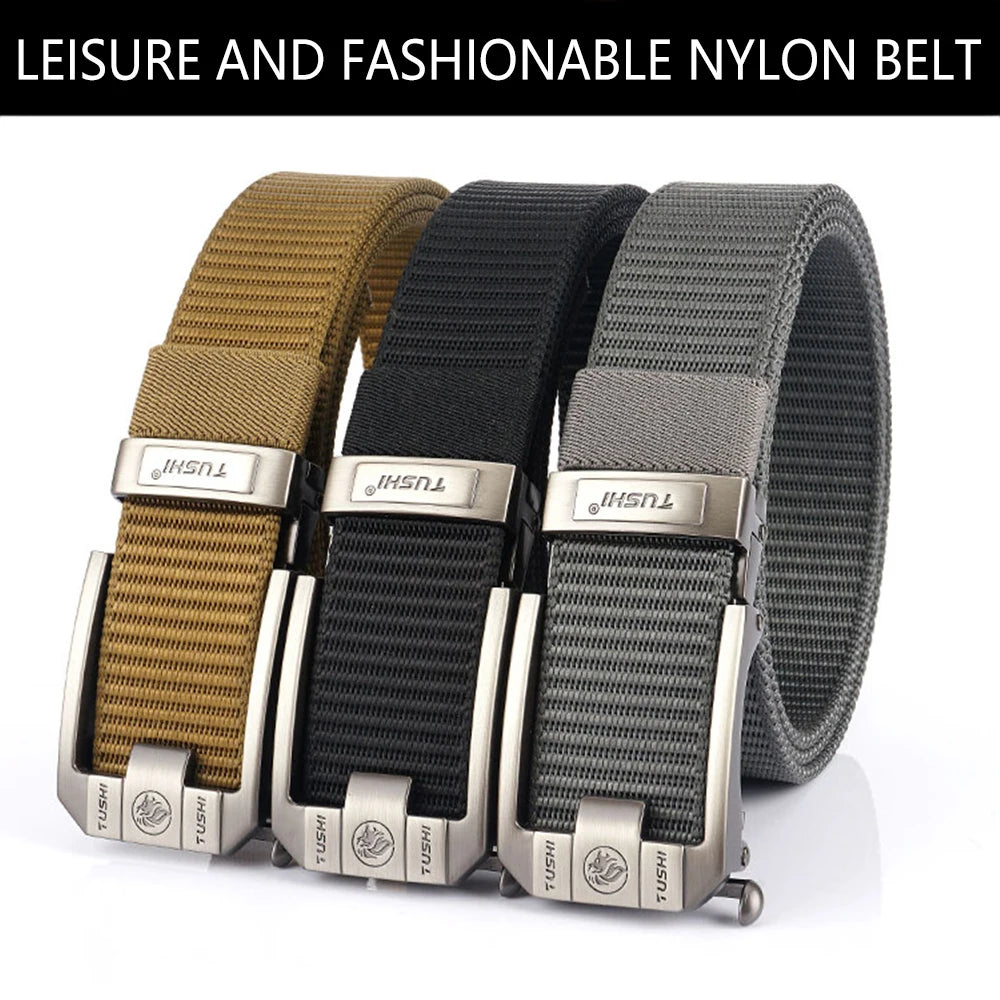 Mens Belt | Tactical Belt | TUSHI Tactical Belt For Men Nylon Army Jeans belt EDC Outdoor Metal Buckle Police Heavy Duty Military Belt Training Hunting