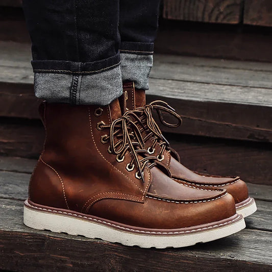 Men's Boots for Autumn and Winter Season | Vintage British Casual Shoes