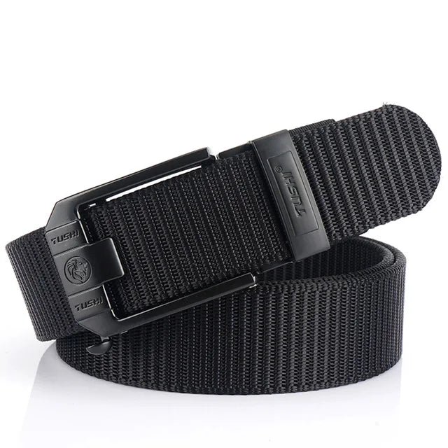 Mens Belt | Tactical Belt | TUSHI Tactical Belt For Men Nylon Army Jeans belt EDC Outdoor Metal Buckle Police Heavy Duty Military Belt Training Hunting