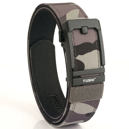 Mens Belt | Tactical Belt | TUSHI Military Belt for Men Sturdy Nylon Metal Automatic Buckle Police Duty Belt Tactical Outdoor Girdle IPSC Accessories