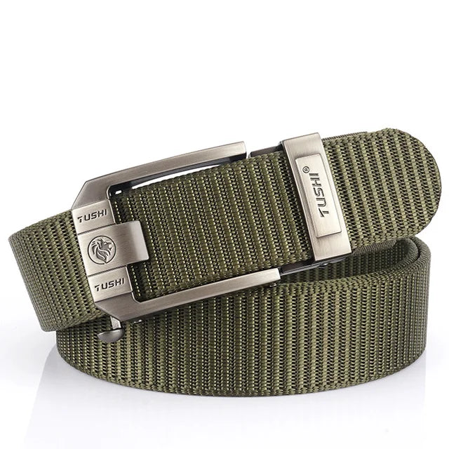 Mens Belt | Tactical Belt | TUSHI Tactical Belt For Men Nylon Army Jeans belt EDC Outdoor Metal Buckle Police Heavy Duty Military Belt Training Hunting